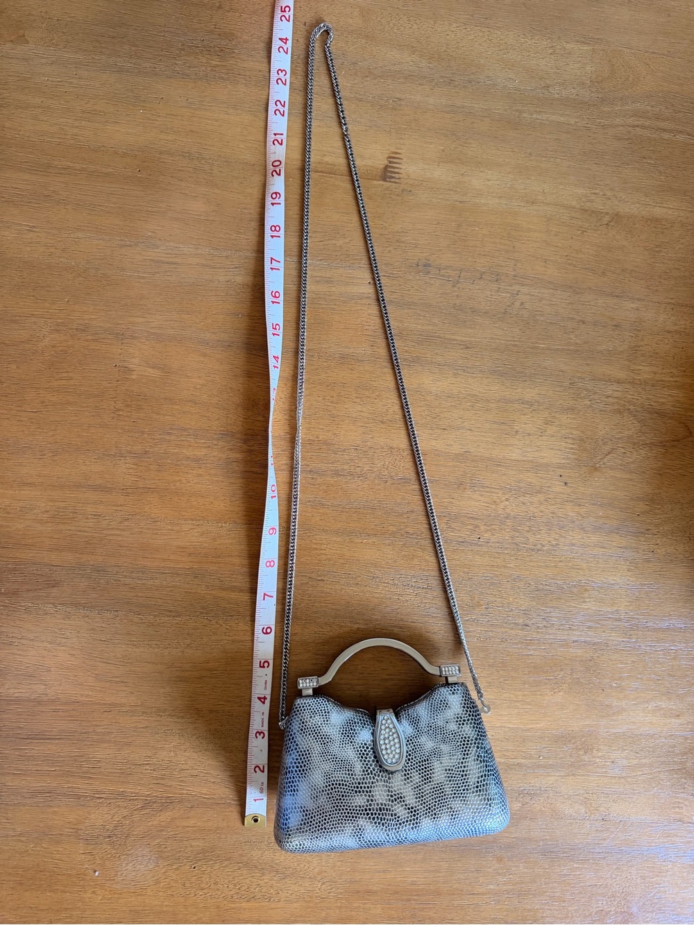 Metallic Silver Textured Evening Small Handbag
